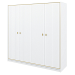 Шкаф белый четырёхдверный для одежды Antique Order варинант исполнения - 1 | Loft Concept в Воронеже