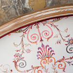 Трехместный диван из массива бука бежевый с растительным орнаментом Raffael Renaissance Beige Sofa варинант исполнения - 5 | Loft Concept в Воронеже