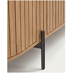 Буфет высокий из дерева манго и металла с открытыми полками и 2-мя дверцами Toinette варинант исполнения - 4 | Loft Concept в Воронеже