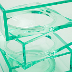 Стол журнальный в форме кубов Acrylic Furniture Lumina Mint Breeze варинант исполнения - 4 | Loft Concept в Воронеже