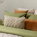 Чехол на подушку с макраме бежевого цвета Macrame варинант исполнения - 7 | Loft Concept в Воронеже