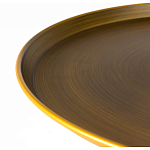 Столик журнальный металлический в форме перевернутого бокала Golden Glass варинант исполнения - 1 | Loft Concept в Воронеже