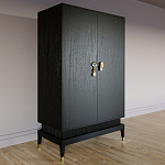 Платяной шкаф Elsa Dreams Black с 2-мя фасадами варинант исполнения - 2 | Loft Concept в Воронеже