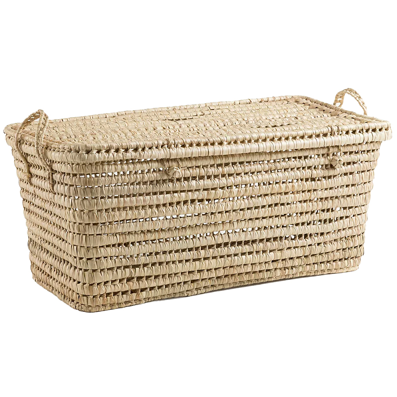 Сундук из плетеных листьев пальмы Eira Wicker Chest Бежевый Сундук из плетеных листьев пальмы Eira Wicker Chest Бежевый в Воронеже | Loft Concept