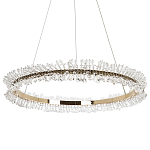 Кольцевая люстра с хрустальным декором Rowan Crystal Ring Horizontal Chandelier варинант исполнения - 3 | Loft Concept в Воронеже