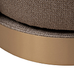 Кресло вращающееся черно-золотая рогожка Julia Armchair Golden Belt варинант исполнения - 5 | Loft Concept в Воронеже