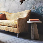 Дизайнерский журнальный стол с круглой каменной столешницей Utezu варинант исполнения - 3 | Loft Concept в Воронеже