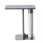 Дизайнерский журнальный стол с прямоугольной рельефной столешницей Nord варинант исполнения - 1 | Loft Concept в Воронеже