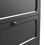 Комод с 3-мя ящиками черный Silva Black Chest of Drawers варинант исполнения - 5 | Loft Concept в Воронеже