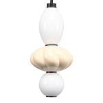 Подвесной светильник фигурный с керамическими элементами Light Fragrant варинант исполнения - 4 | Loft Concept в Воронеже