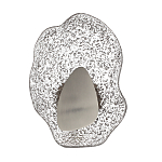 Бра с рельефным волнообразным стеклянным плафоном и вставкой из мрамора Liquid Stone варинант исполнения - 6 | Loft Concept в Воронеже