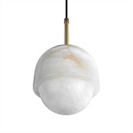 Подвесной светильник из белого алебастра Cryptocrystalline Stone варинант исполнения - 7 | Loft Concept в Воронеже