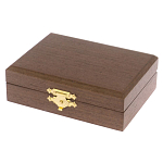 Визитница карманная металлическая с гравюрой Герба России в подарочной коробке Gold Metal Business Card Holders варинант исполнения - 4 | Loft Concept в Воронеже