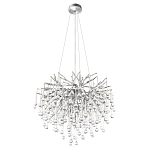 Люстра подвесная с прозрачными стеклянными подвесками в форме капель Диаметр 60 см Droplet Chandelier варинант исполнения - 12 | Loft Concept в Воронеже