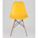 Пластиковый стул на ножках из массива бука Eames Yellow варинант исполнения - 4 | Loft Concept в Воронеже
