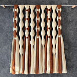 Дизайнерский Декор на стену с кисточками из хлопковых нитей wall panel Thread brushes варинант исполнения - 1 | Loft Concept в Воронеже