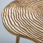 Металлический кофейный столик Puddle Gold варинант исполнения - 3 | Loft Concept в Воронеже