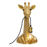 Настольная лампа в детскую Жираф в золотом костюме варинант исполнения - 2 | Loft Concept в Воронеже