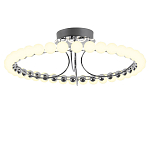Люстра кольцевая потолочная с круглыми плафонами белого цвета PEARLS Suspension 60 варинант исполнения - 1 | Loft Concept в Воронеже