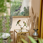 Подсвечник с двумя попугаями из фарфора на бронзовой ветке Eden Garden варинант исполнения - 6 | Loft Concept в Воронеже