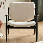 Кресло с каркасом и ножками из древесины и мягкими сиденьем и спинкой Venice варинант исполнения - 7 | Loft Concept в Воронеже