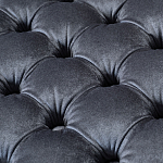 Пуф велюровый серый с каретной стяжкой Perennially варинант исполнения - 2 | Loft Concept в Воронеже