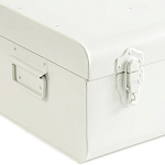 Металлический сундук Metal Chest White варинант исполнения - 3 | Loft Concept в Воронеже