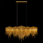 Люстра подвесная с металлическими дугами и длинными цепочками 115 см Atlantis Chain варинант исполнения - 5 | Loft Concept в Воронеже