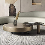 Комплект их 2-х круглых дизайнерских журнальных столов Difelap варинант исполнения - 1 | Loft Concept в Воронеже
