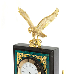 Настольный письменный набор из змеевика тёмно-зелёного цвета с декором в виде орла Successful Leader варинант исполнения - 3 | Loft Concept в Воронеже