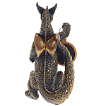 Часы в виде дракона Gold Black Dragon with Clock варинант исполнения - 2 | Loft Concept в Воронеже