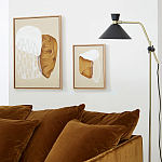 Торшер с поворотным плафоном Davy Brass Floor Lamp варинант исполнения - 11 | Loft Concept в Воронеже