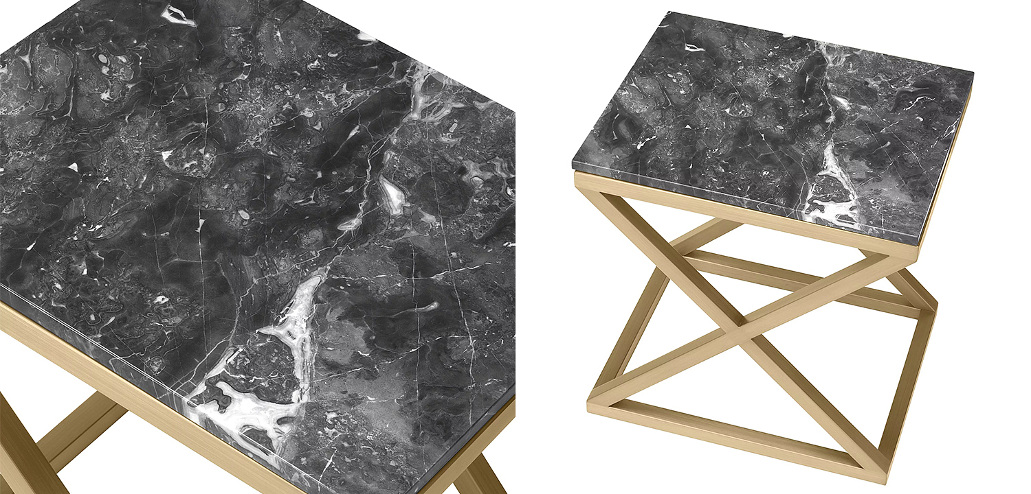 Приставной стол Eichholtz Side Table Criss Cross Приставной стол Eichholtz Side Table Criss Cross - Loft-Concept в Воронеже
