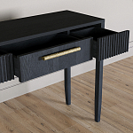 Элегантная Консоль Primo с выдвижным ящиком Черный дуб варинант исполнения - 5 | Loft Concept в Воронеже