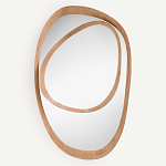 Ассиметричное зеркало в дубовой раме Infinity Symbol варинант исполнения - 1 | Loft Concept в Воронеже