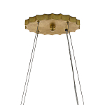 Люстра овальная в сочетании черного и золотого цвета Mesh Lighting варинант исполнения - 5 | Loft Concept в Воронеже