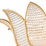 Люстра в форме тюльпана с лепестками из прозрачных стеклянных бусин Hanging Flowers варинант исполнения - 1 | Loft Concept в Воронеже