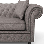 Мебельная ткань Шенилл серый цвет 138 см T4-32 варинант исполнения - 12 | Loft Concept в Воронеже