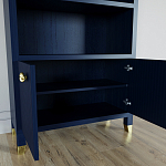 Книжный Стеллаж Elsa Dreams Blue с задней стенкой варинант исполнения - 3 | Loft Concept в Воронеже