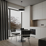 Подвесной светильник круглый черного цвета из металла  Vita Cuna варинант исполнения - 7 | Loft Concept в Воронеже