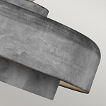 Подвесной светильник с массивным круглым стальным плафоном серого цвета в индустриальном стиле на цепи Feiss варинант исполнения - 7 | Loft Concept в Воронеже