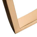 Консоль с белая овальная с мраморной столешницей Thoroughbass  варинант исполнения - 3 | Loft Concept в Воронеже