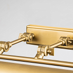 Светильник для картин цвета состаренная латунь с широким плафоном на прямоугольном основании Elstead Lighting варинант исполнения - 3 | Loft Concept в Воронеже