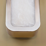 Бра в металлическом корпусе с рассеивателем из бежевого алебастра Cryptocrystalline Stone варинант исполнения - 4 | Loft Concept в Воронеже