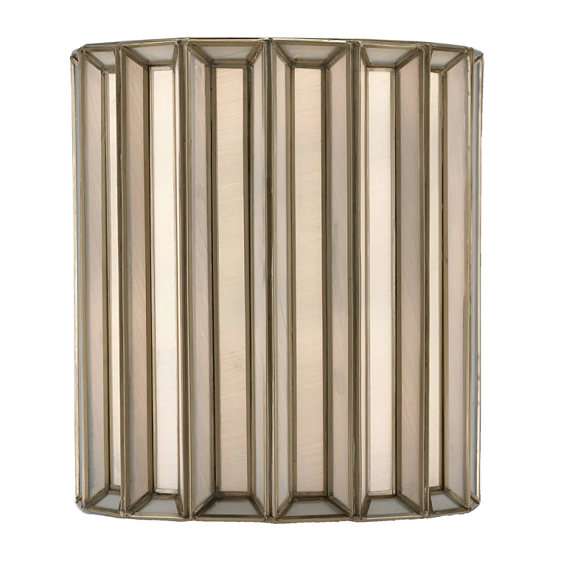 Бра настенное с фактурным каркасом Soft Glow Lamps Молочный Латунь в Воронеже | Loft Concept 