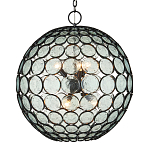 Люстра в форме шара из круглых декоративных элементов Circle of Light варинант исполнения - 1 | Loft Concept в Воронеже