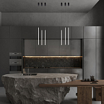 Подвсеной светильник светодиодный металлический цилиндрической формы черно-белый Trumpet tube варинант исполнения - 5 | Loft Concept в Воронеже