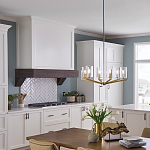 Люстра с 6-ю прозрачными цилиндрическими плафонами Kichler варинант исполнения - 6 | Loft Concept в Воронеже