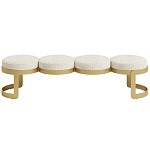 Дизайнерская Банкетка Leola латунь  варинант исполнения - 2 | Loft Concept в Воронеже