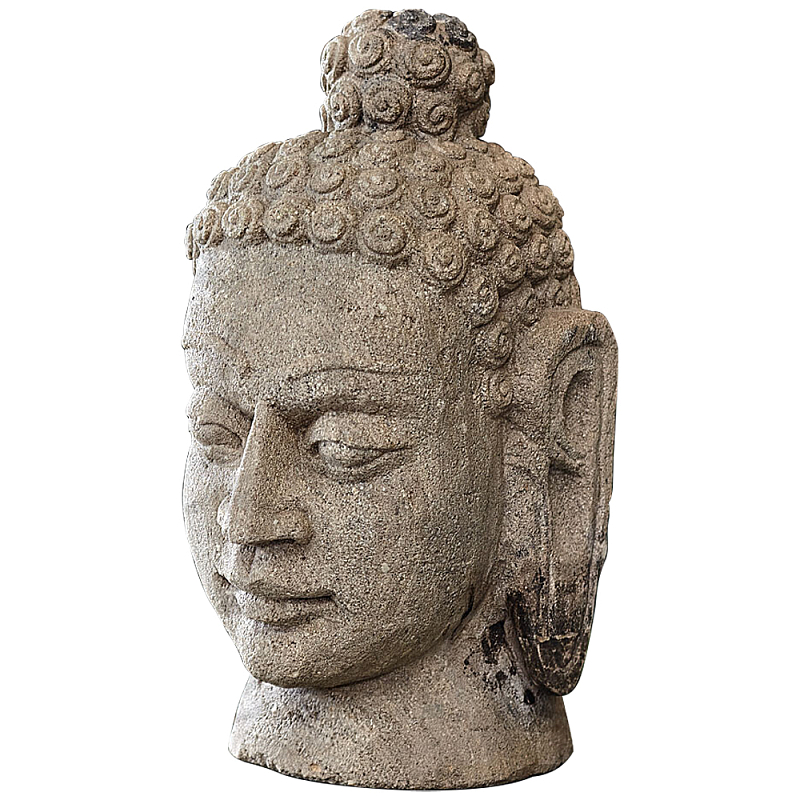 Статуэтка из камня Голова Будды Stone Buddha Head Статуэтка из камня Голова Будды Stone Buddha Head в Воронеже | Loft Concept